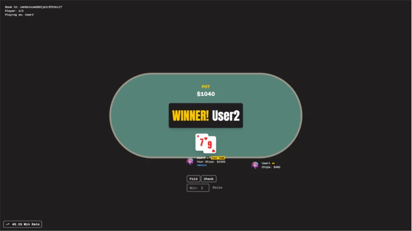 Online Poker Game screenshot 2